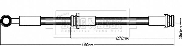 BORG & BECK Тормозной шланг BBH8326